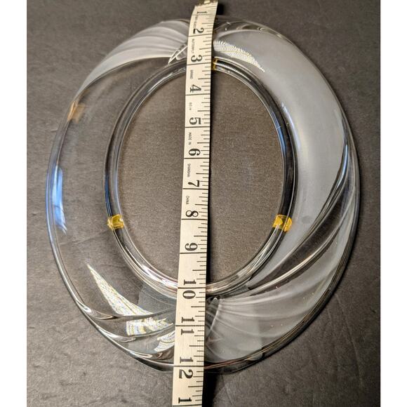 Home Beautiful Crystal Picture Frame 11.5x9.5" W. Germany Holds 5x7 Frosted READ - Picture 4 of 8